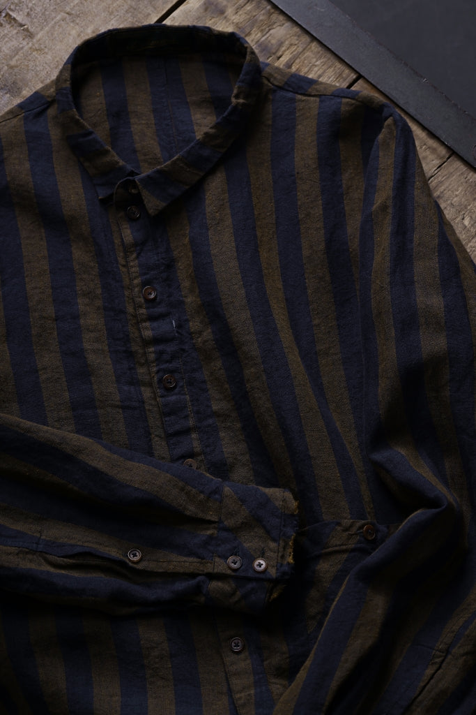 Aleksandr Manamis exclusive Asymmetric Stripe Shirt