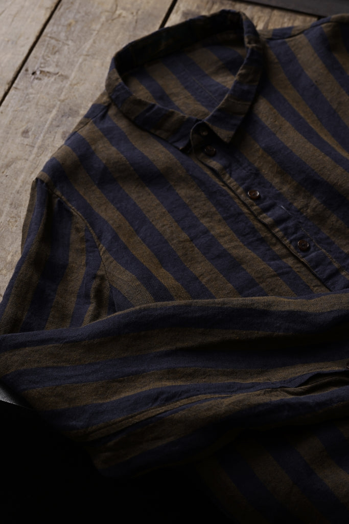 Aleksandr Manamis exclusive Asymmetric Stripe Shirt