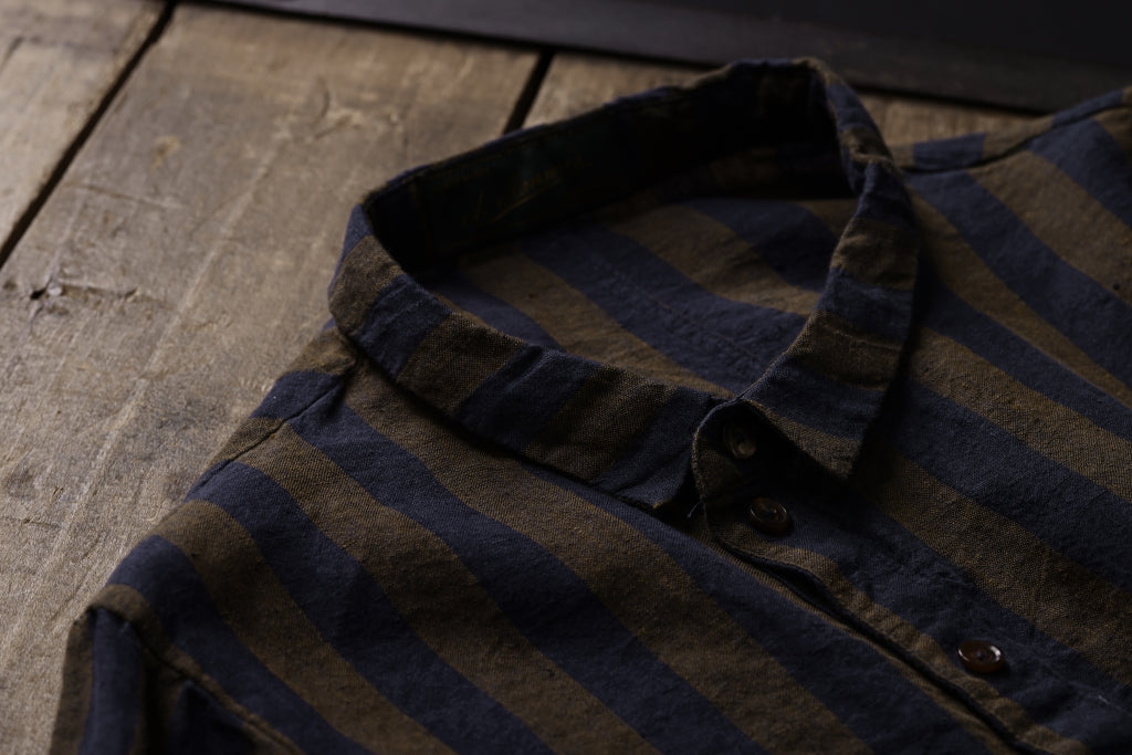 Aleksandr Manamis exclusive Asymmetric Stripe Shirt