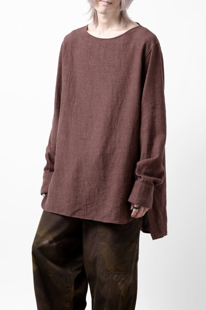 sus-sous sleeping shirts / natural dyed linen wool twill