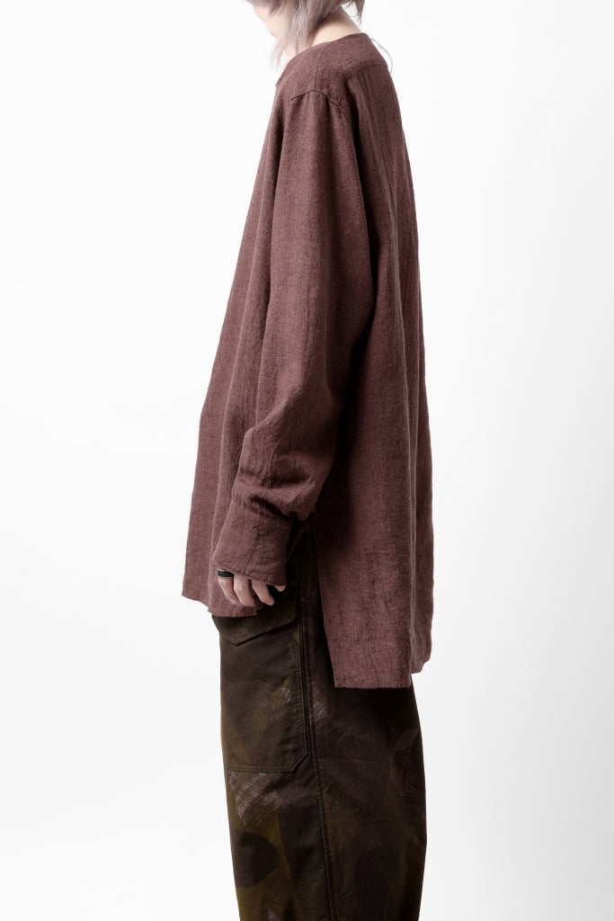 sus-sous sleeping shirts / natural dyed linen wool twill