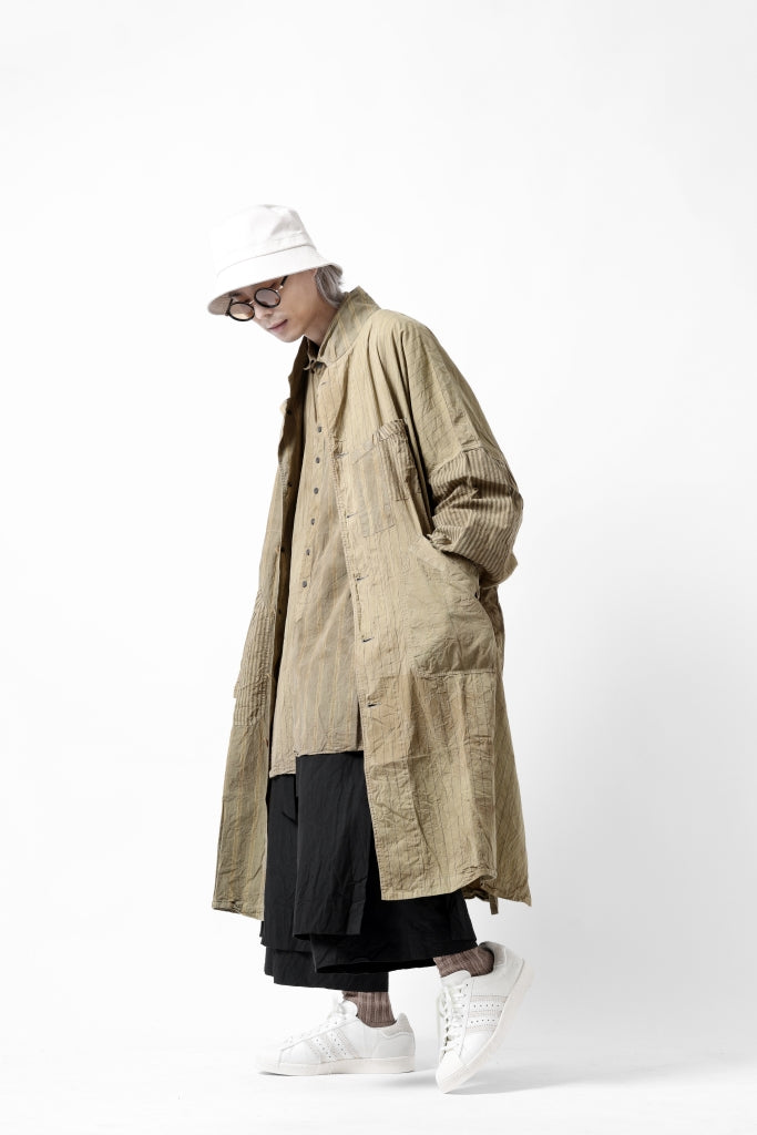 KLASICA WIDE CUT VINTAGE WORK COAT / GARMENT NATURAL DYED