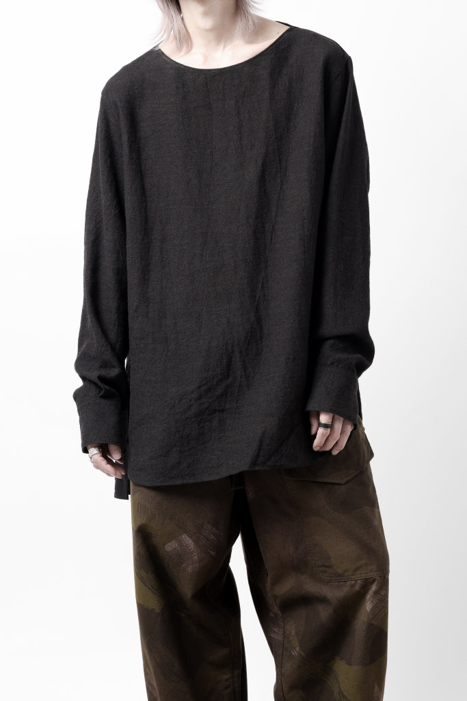 sus-sous sleeping shirts / natural dyed linen wool twill