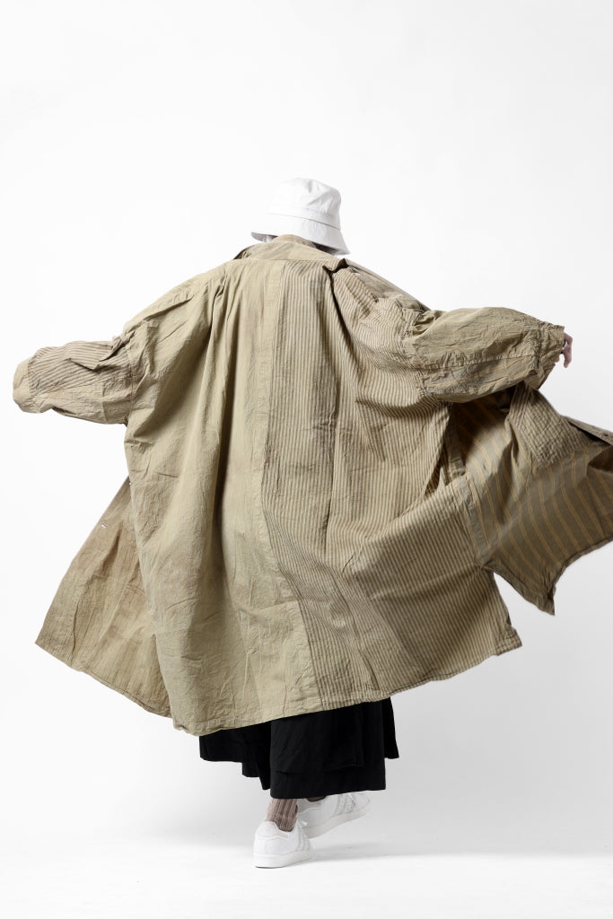 KLASICA WIDE CUT VINTAGE WORK COAT / GARMENT NATURAL DYED