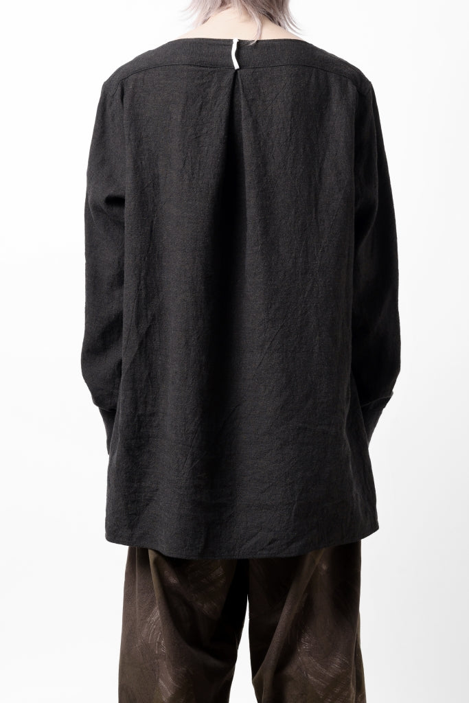 sus-sous sleeping shirts / natural dyed linen wool twill