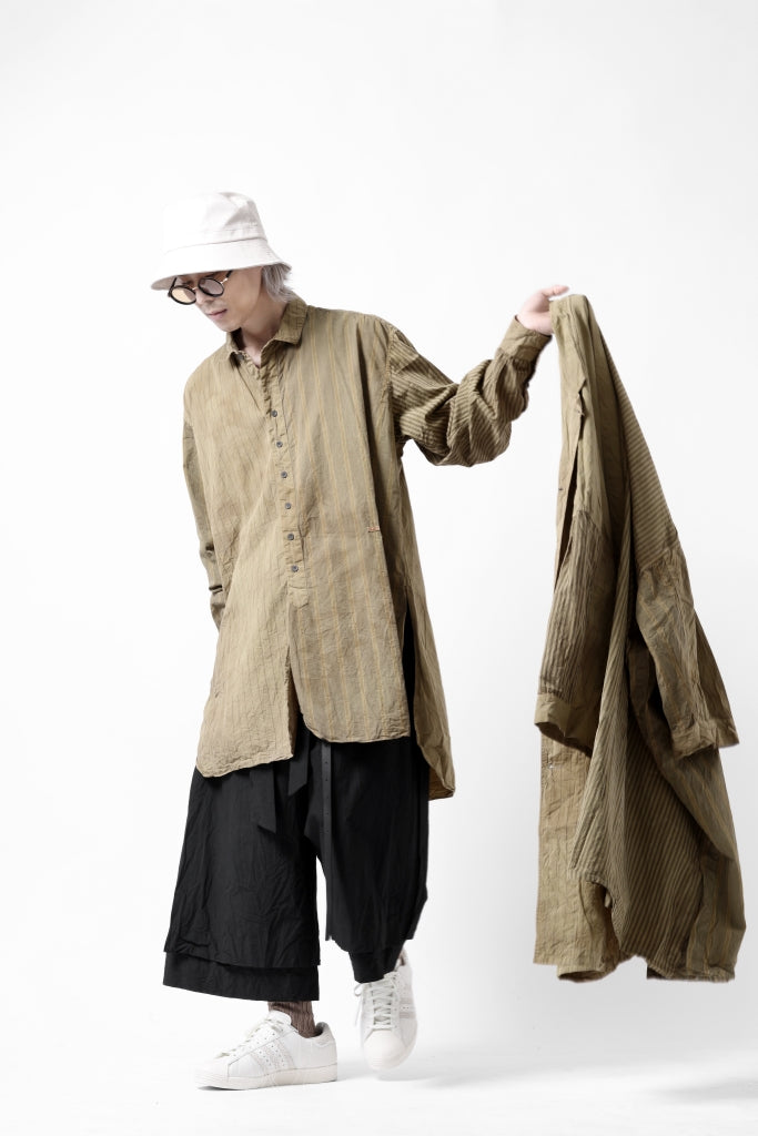 KLASICA WIDE CUT VINTAGE WORK COAT / GARMENT NATURAL DYED