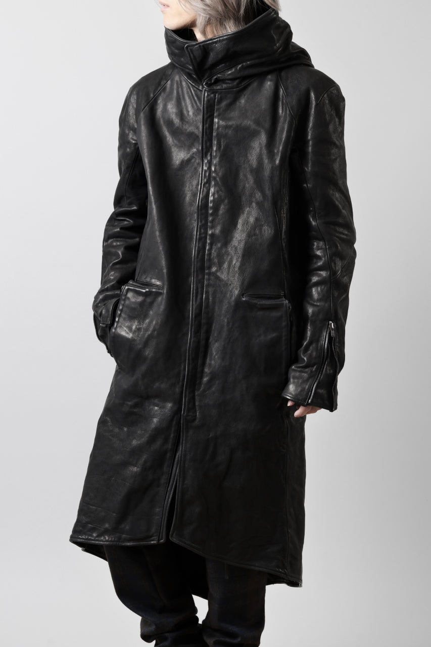 [ Coat ] incarnation exclusive BUFFALO LEATHER MODS COAT / OBJECT DYED  Price / ￥Open Price (*ASK) Size / L (*Wearing ; L) Color / Black Material / Buffalo Leather