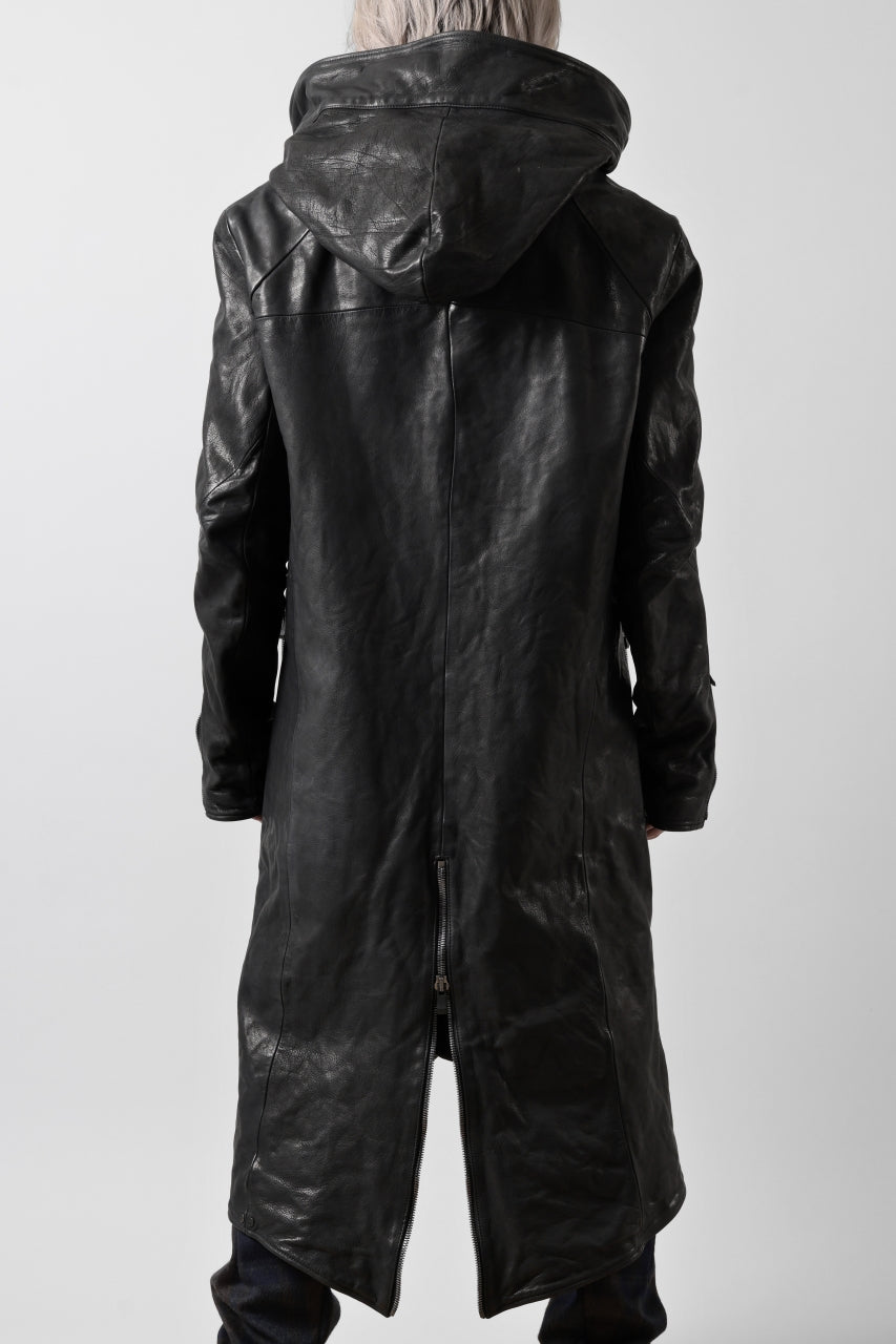 [ Coat ] incarnation exclusive BUFFALO LEATHER MODS COAT / OBJECT DYED  Price / ￥Open Price (*ASK) Size / L (*Wearing ; L) Color / Black Material / Buffalo Leather