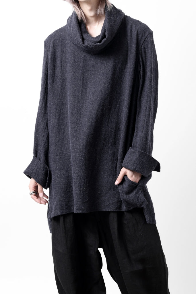 sus-sous sleeping smock / natural dyed linen wool twill