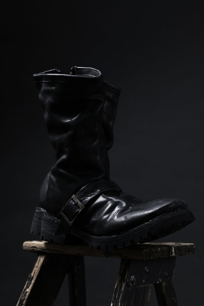 incarnation x LOOM exclusive HORSE LEATHER ENGINEER SIDE ZIP BOOTS-6th / VIBRAM GOODYEAR WELTED