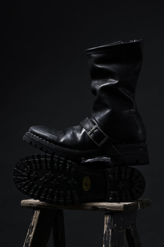 incarnation x LOOM exclusive HORSE LEATHER ENGINEER SIDE ZIP BOOTS-6th / VIBRAM GOODYEAR WELTED