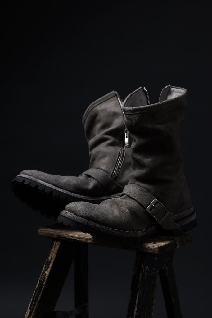 incarnation x LOOM exclusive REVERSE HORSE LEATHER ENGINEER SIDE ZIP BOOTS-6th / VIBRAM GOODYEAR WELTED