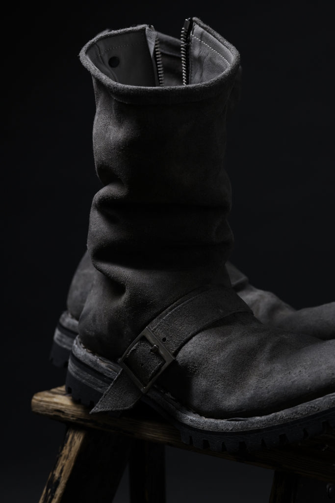 incarnation x LOOM exclusive REVERSE HORSE LEATHER ENGINEER SIDE ZIP BOOTS-6th / VIBRAM GOODYEAR WELTED