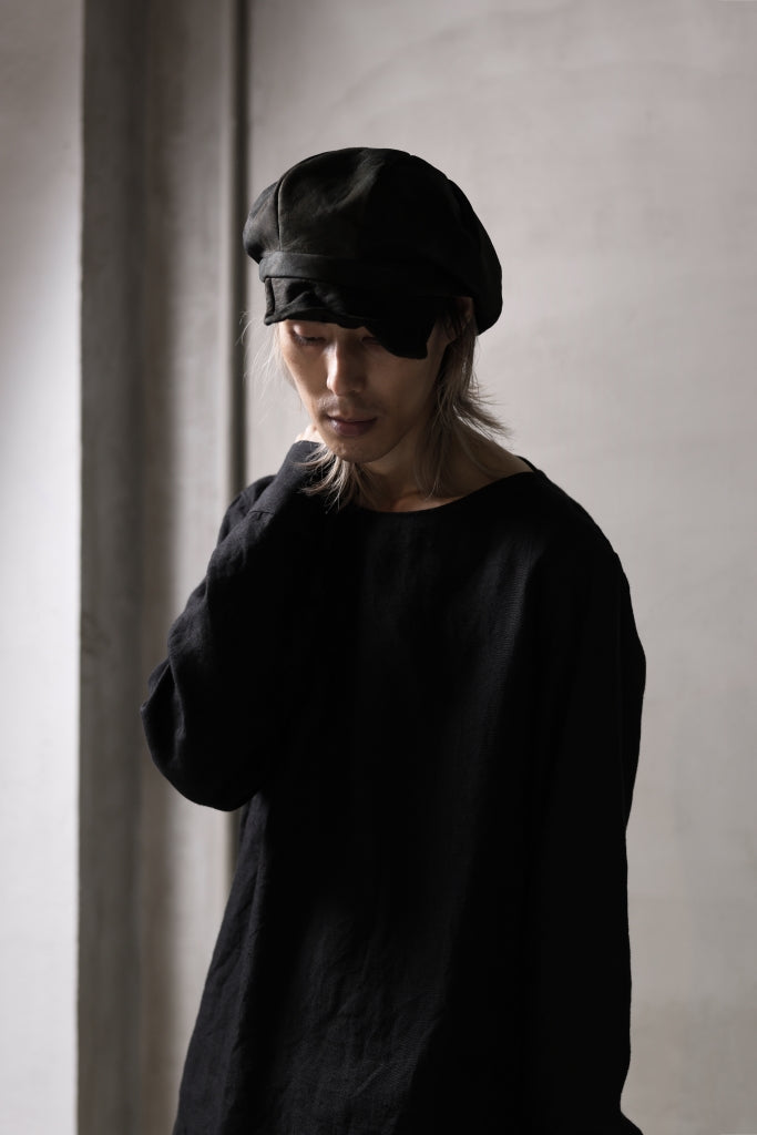 ierib Leather Casquette / Lamb Suede