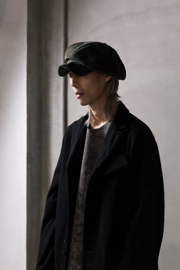 ierib Leather Casquette / Lamb Suede