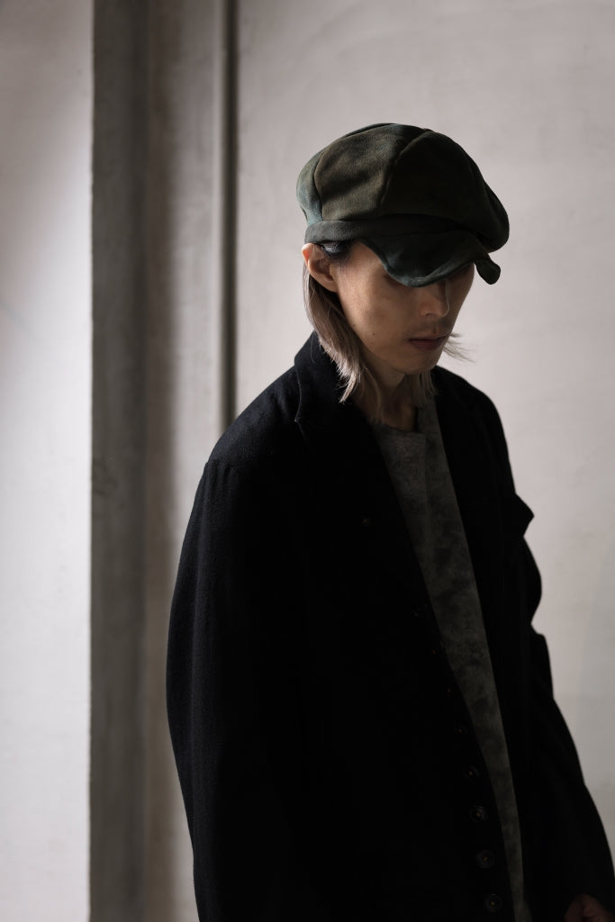 ierib Leather Casquette / Lamb Suede