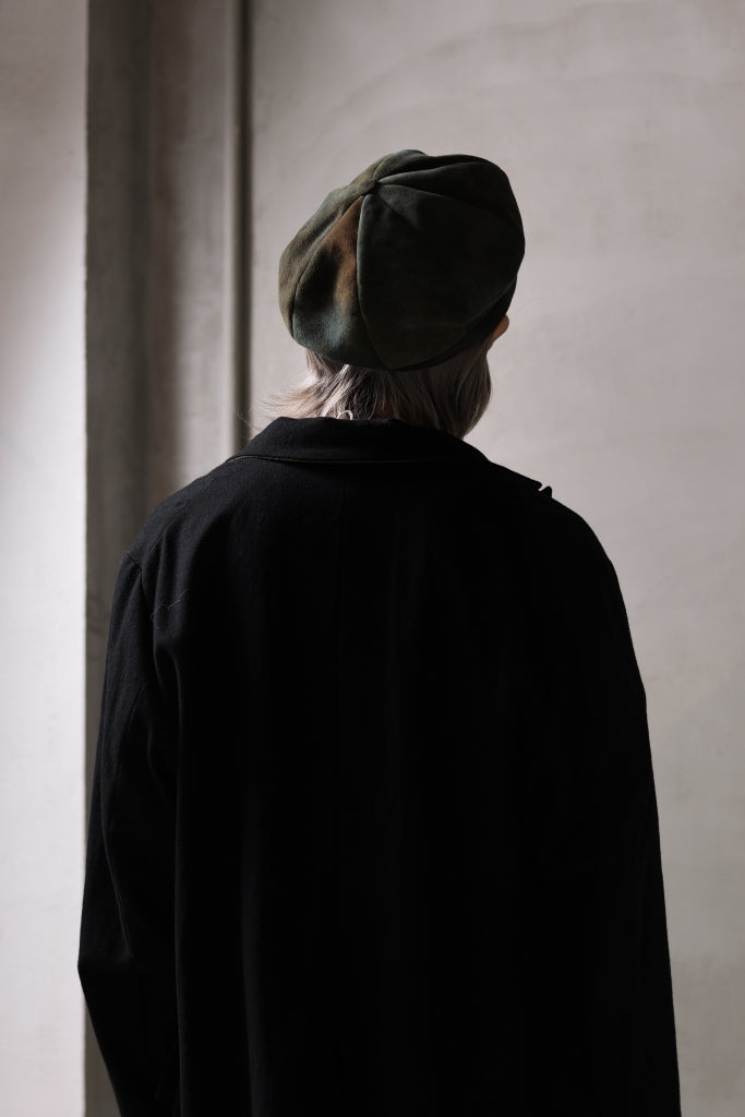 ierib Leather Casquette / Lamb Suede