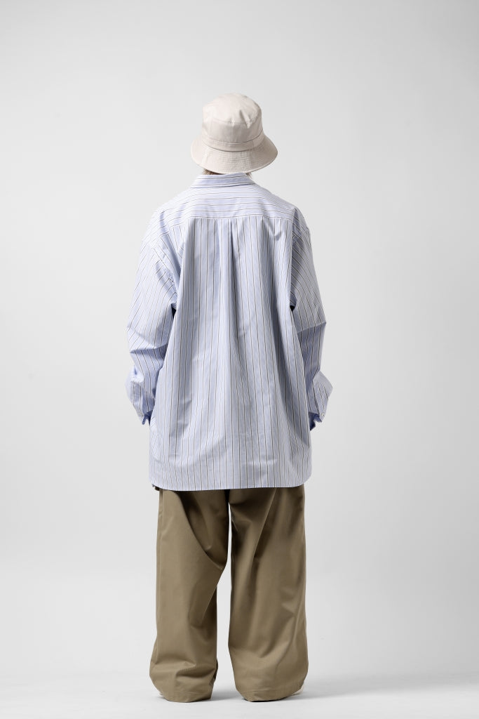 [ Shirt ] FACETASM ASSYMETRICAL BELTED STRIPE SHIRT