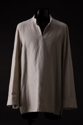 sus-sous working shirt / C53L47 dobby stripe washer