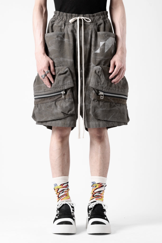 A.F ARTEFACT RUGGED CARGO SHORTS / VINTAGE DYED