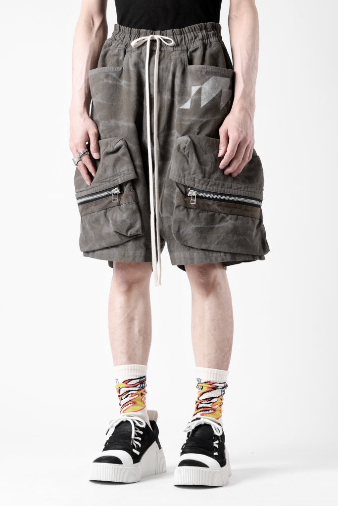 A.F ARTEFACT RUGGED CARGO SHORTS / VINTAGE DYED