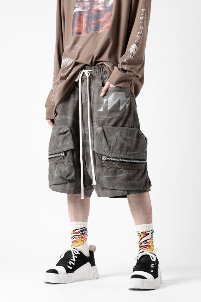 A.F ARTEFACT RUGGED CARGO SHORTS / VINTAGE DYED
