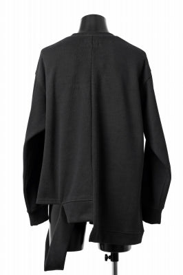 A.F ARTEFACT ASYMMETRY LOOP HEM TOP / COPE KNIT JERSEY