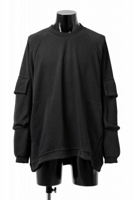 A.F ARTEFACT FLAP POCKET RAGLAN TOP / COPE KNIT JERSEY