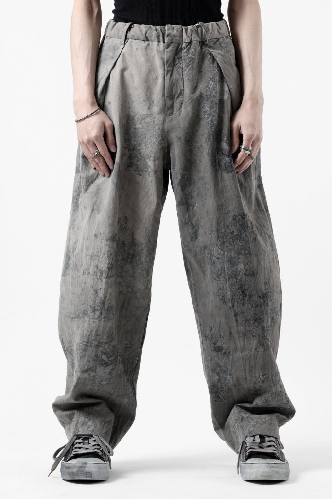 COLINA W TUCK TROUSERS / ANCIENT DYED TUSSER