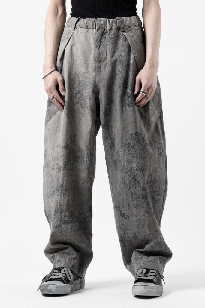 COLINA W TUCK TROUSERS / ANCIENT DYED TUSSER