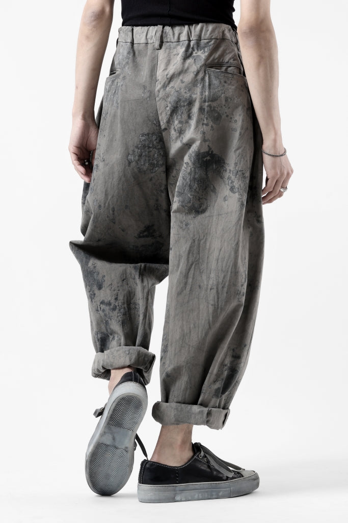 COLINA W TUCK TROUSERS / ANCIENT DYED TUSSER