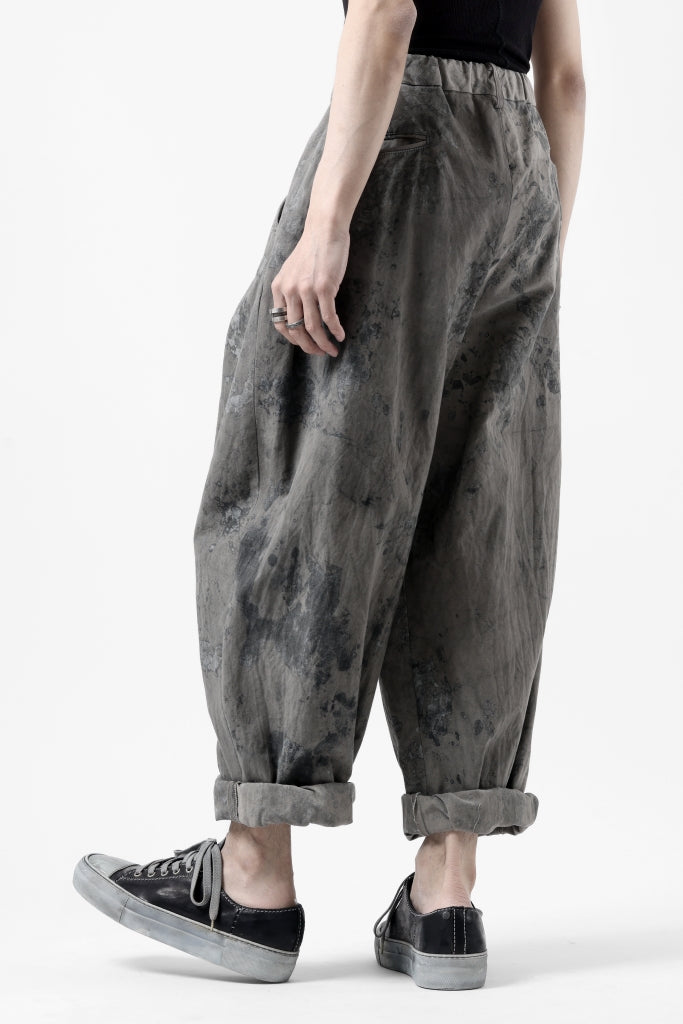 COLINA W TUCK TROUSERS / ANCIENT DYED TUSSER