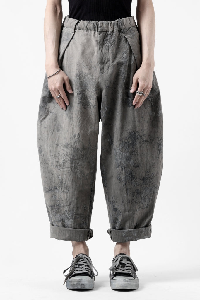 COLINA W TUCK TROUSERS / ANCIENT DYED TUSSER