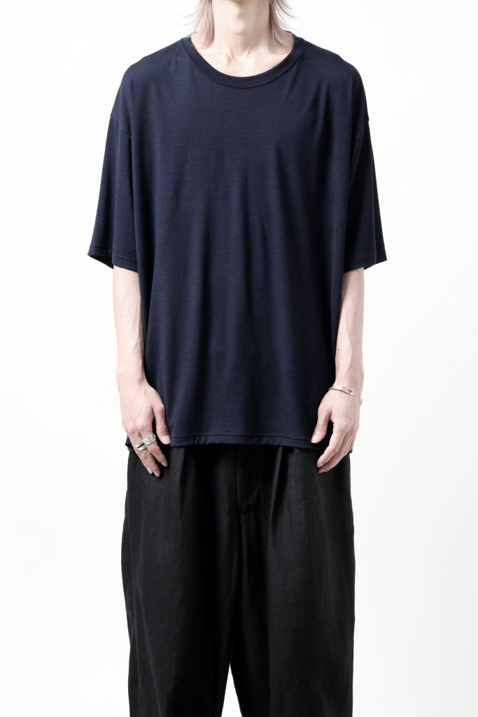 CAPERTICA OVERSIZED S/S TEE / SUPER 120s WASHABLE WOOL JERSEY