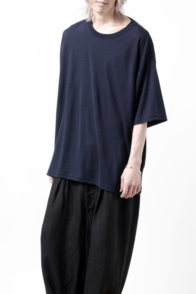 CAPERTICA OVERSIZED S/S TEE / SUPER 120s WASHABLE WOOL JERSEY