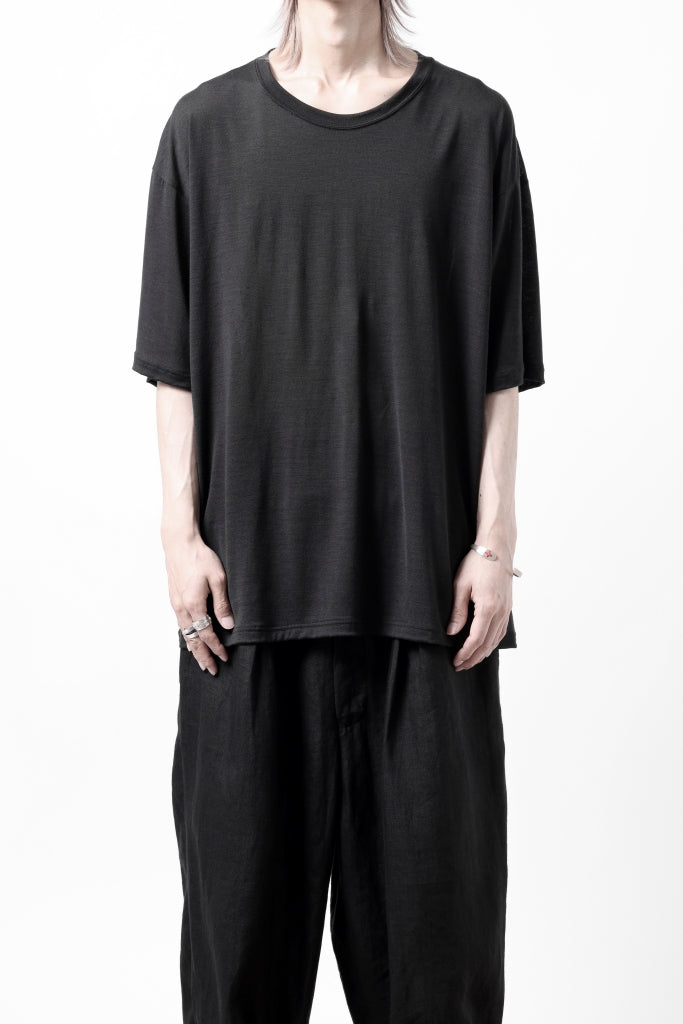 CAPERTICA OVERSIZED S/S TEE / SUPER 120s WASHABLE WOOL JERSEY