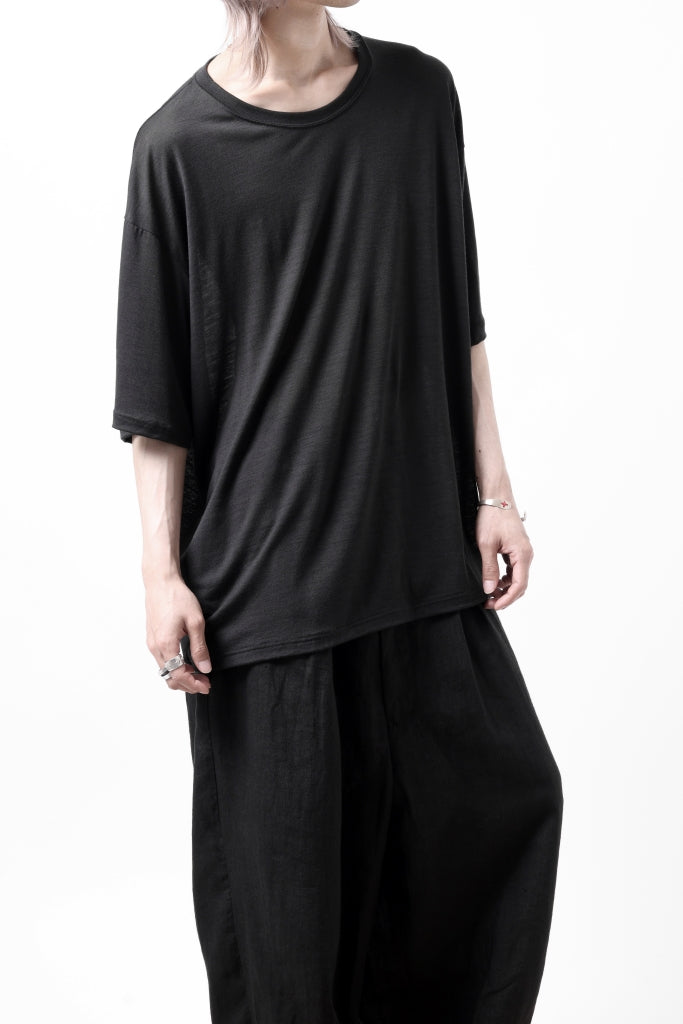 CAPERTICA OVERSIZED S/S TEE / SUPER 120s WASHABLE WOOL JERSEY