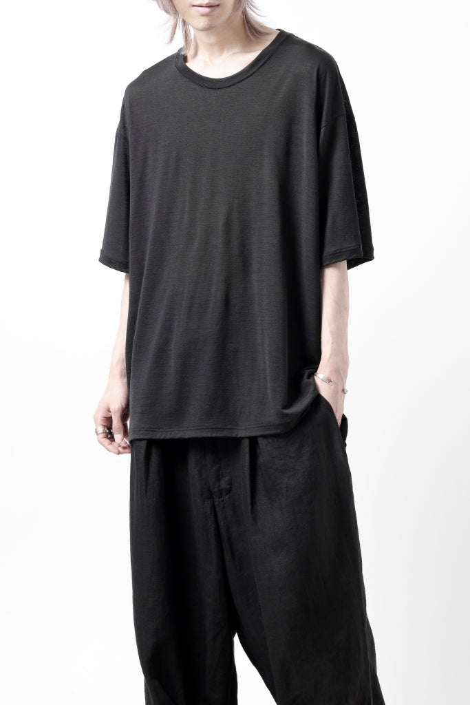 CAPERTICA OVERSIZED S/S TEE / SUPER 120s WASHABLE WOOL JERSEY