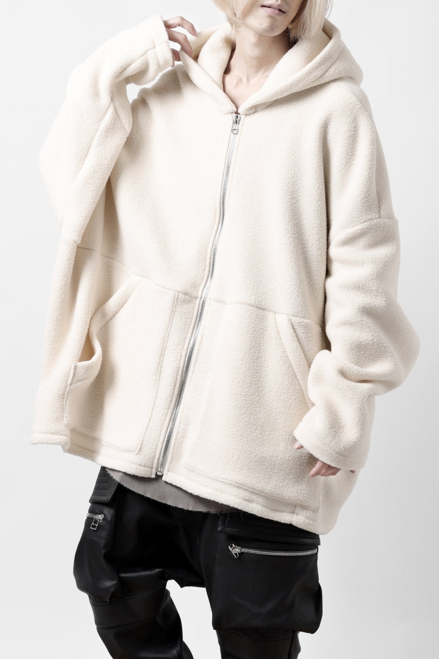 A.F ARTEFACT SHERPA ZIP HOODED JACKET