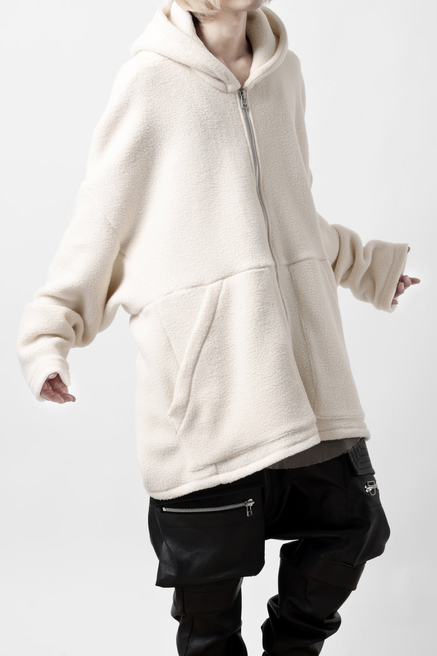 A.F ARTEFACT SHERPA ZIP HOODED JACKET