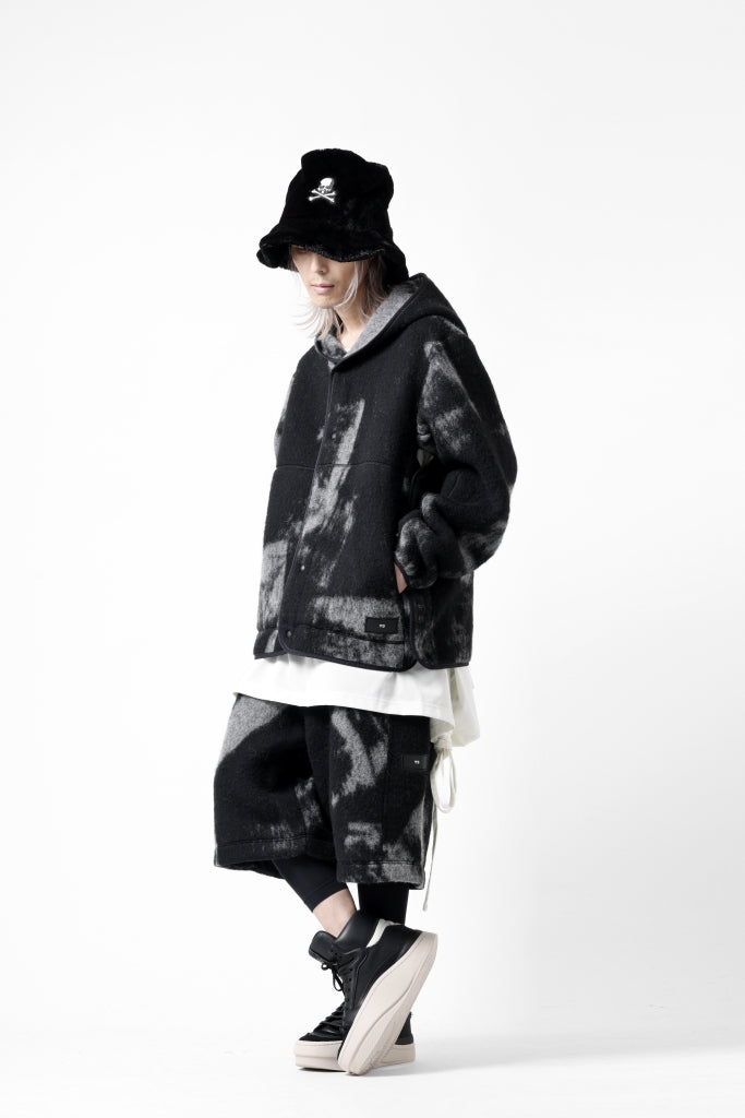 Y-3 Yohji Yamamoto FUZZY FLEECE HOODED JACKET