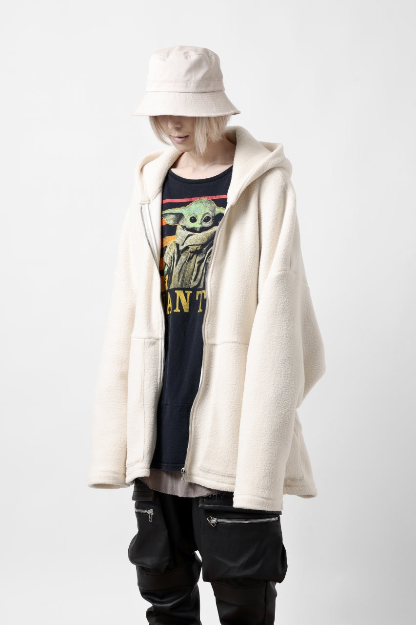 A.F ARTEFACT SHERPA ZIP HOODED JACKET