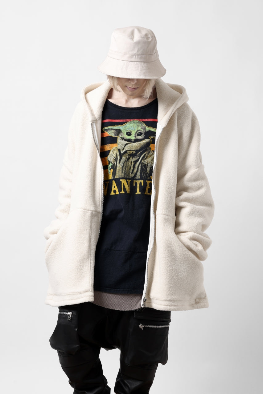 A.F ARTEFACT SHERPA ZIP HOODED JACKET