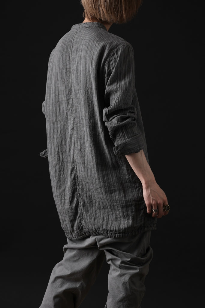 daub DYEING LONG SHIRT / CL-STRIPE