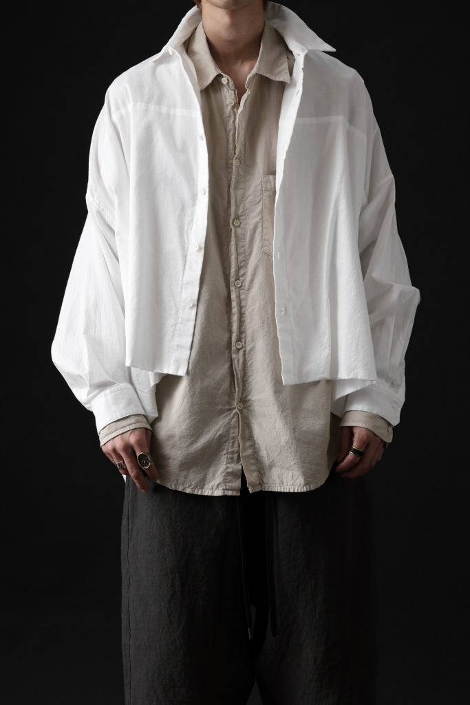 daub DYEING PLAIN SHIRT / ORGANIC COTTON