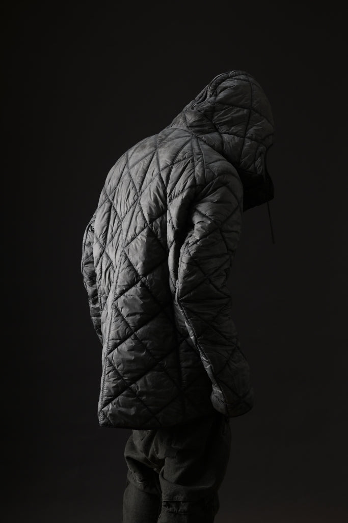 masnada QUILTED HOOD JACKET / OVER STUFFED PAPER NYLON