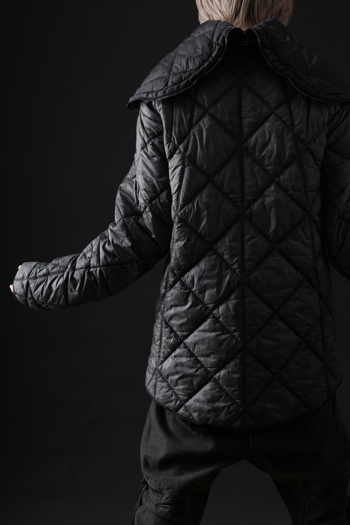 masnada QUILTED HOOD JACKET / OVER STUFFED PAPER NYLON