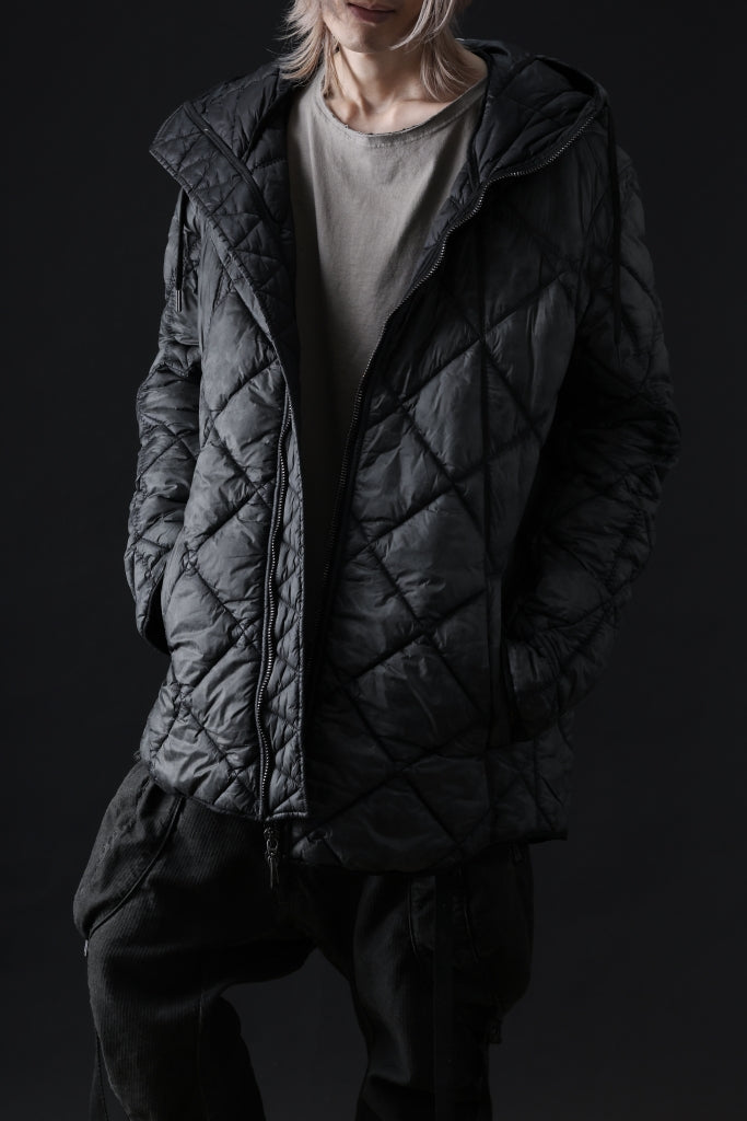 masnada QUILTED HOOD JACKET / OVER STUFFED PAPER NYLON