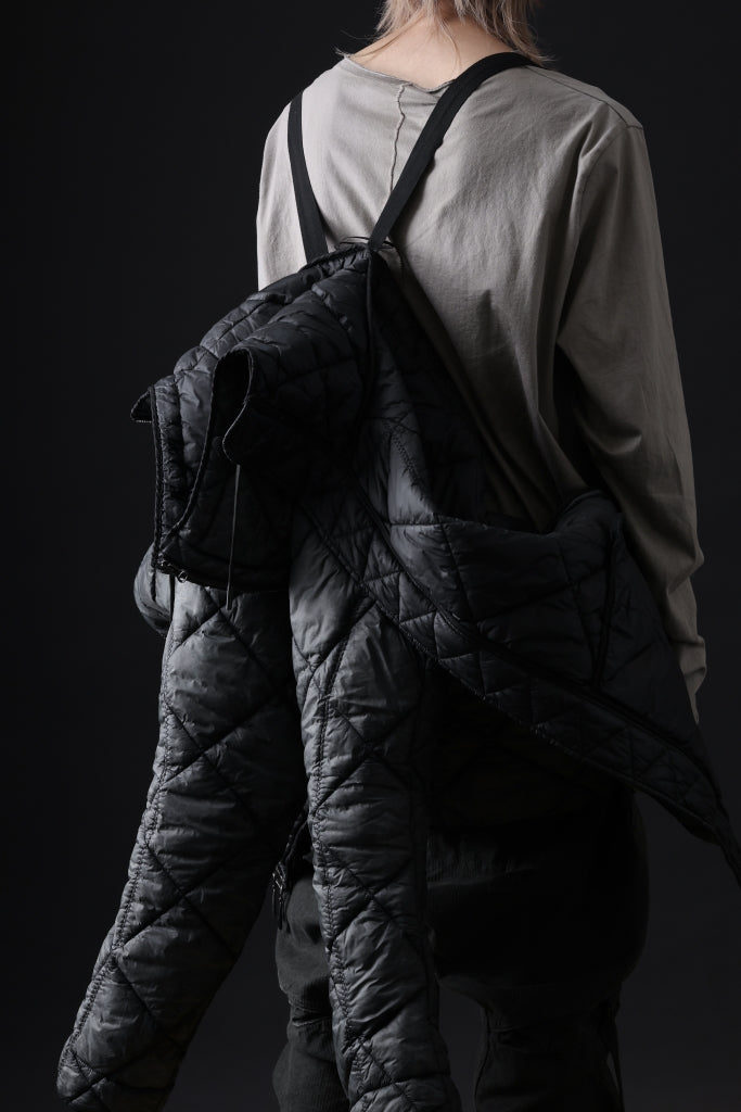 masnada QUILTED HOOD JACKET / OVER STUFFED PAPER NYLON