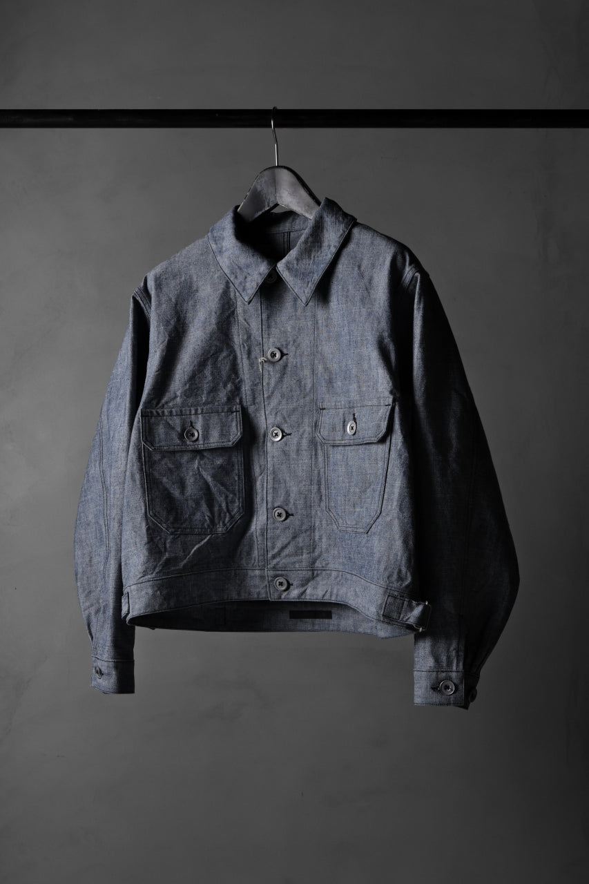 KLASICA VOLT (DS ver.) FRENCH ELECTRICIAN WORK JACKET / DEAD STOCK HEAVY DUNGAREE